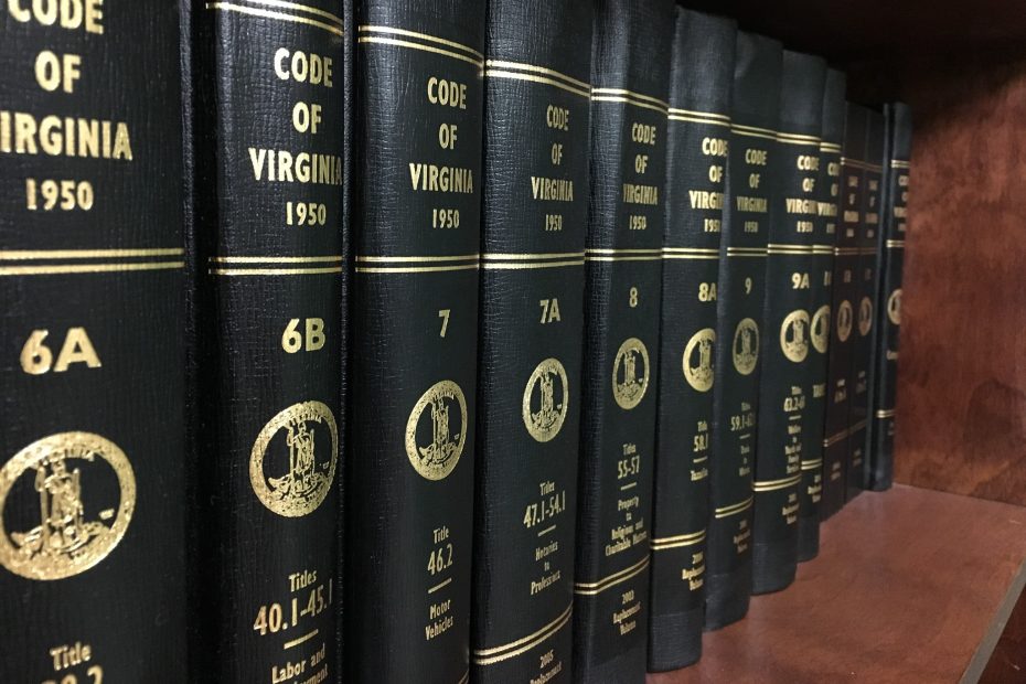 Code of Virginia of 1950, setting forth the statutory laws in Virginia