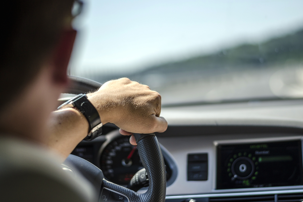 A young man driving a car at a high rate of speed in Southside Virginia and about to be charged with reckless driving—and who will need to hire a good traffic defense lawyer.